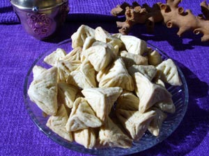 recette Triangles fourres d'amandes - cuisine Tunisienne