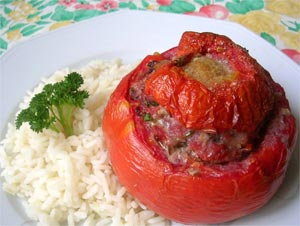 recette Tomates farcies au pomme de terre - cuisine Tunisienne
