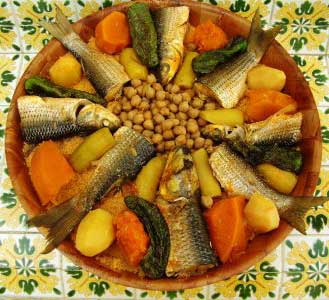 Couscous djerbien au poisson Couscous djerbien au poisson