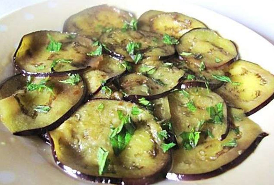 Aubergines à la vinaigrette Aubergines à la vinaigrette